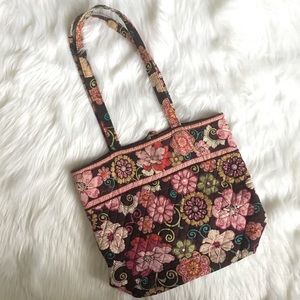✨Vera Bradley Floral Brown Tote Bag